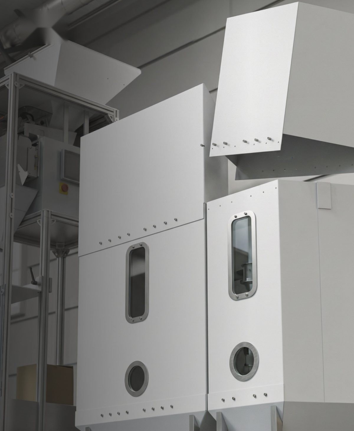 Real XJENINGS smart storage silos installed in a facility, designed to scale with the operation