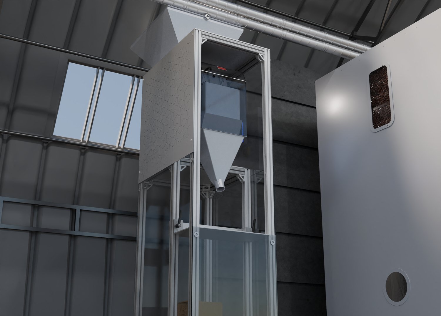 XJENINGS weigher frame workstation installed in a facility